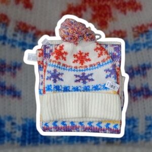 (NWT) Old Navy® Printed Pom-Pom Beanie And Matching Scarf Set